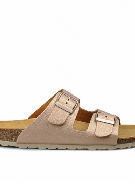 Γυναικεία Plakton Δερμάτινα Σανδάλια Linus 180010 NUDE