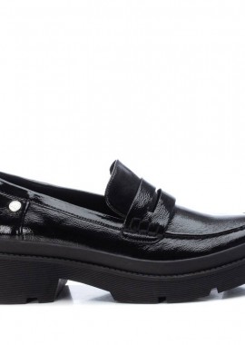 XTI - Γυναικεία VEGAN LOAFERS ΛΟΥΣΤΡΙΝΙ XTI 142084 ΜΑΥΡΟ