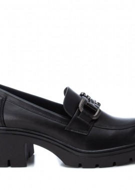 XTI - Γυναικεία Xti Γυναικεία Loafers με Τακούνι 143105 Vegan ΜΑΥΡΟ