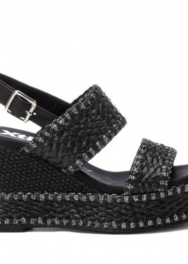 Γυναικεία Xti Γυναικεία Πλατφόρμα Ψάθινη 143820 Vegan ΜΑΥΡΟ