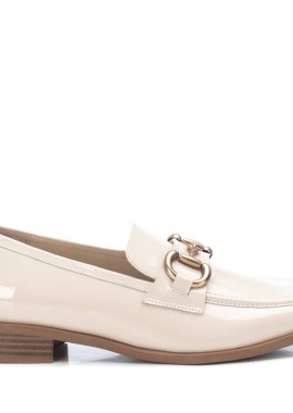 CARMELA - Γυναικεία ΔΕΡΜΑΤΙΝΑ LOAFERS CARMELA 161149 ΜΠΕΖ