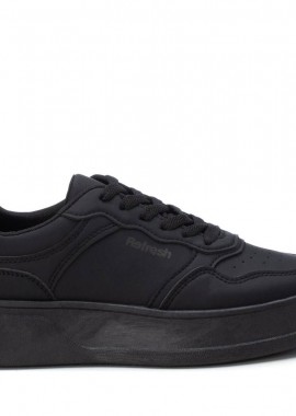 REFRESH - Γυναικεία Refresh Γυναικεία Sneakers 170967 Vegan ΜΑΥΡΟ