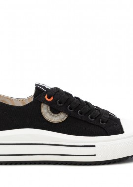 Γυναικεία Refresh Γυναικεία Πάνινα Sneakers 172719 Vegan ΜΑΥΡΟ