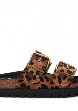 Γυναικεία Refresh Γυναικείο Σανδάλι AnimalPrint 172862 Vegan ΚΑΜΕΛ