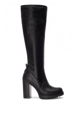 Γυναικεία Refresh Γυναικεία Μπότα Ψηλό Τακούνι 172924 Vegan ΜΑΥΡΟ