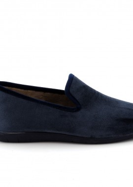 Ανδρική Παντόφλα Adam's Υφασμάτινη Χρώματος Μπλε 716-21507-15.1