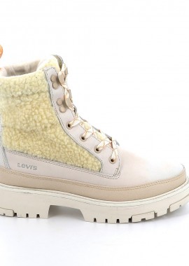 Γυναικείο Μποτάκι Levi's Χρώματος Μπεζ 233619-1912-22