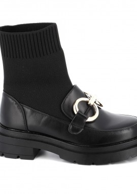 Γυναικείο Μποτάκι Meiva Ideal Shoes Χρώματος Μαύρο MP03-5726.N