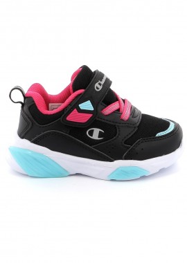 CHAMPION - Παιδικό Αθλητικό Παπούτσι για Κορίτσι Champion Wave G Ps Low Cut Shoe με Φωτάκια Χρώματος Μαύρο S32781-KK006