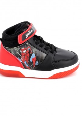 Παιδικό Αθλητικό Μποτάκι για Αγόρι Marvel Spiderman με Φωτάκια Χρώματος Μαύρο SP013005