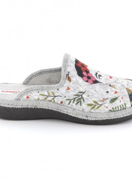 ADAM'S - Γυναικεία Παντόφλα Adam's Χρώματος Γκρι 754-24518-25.2