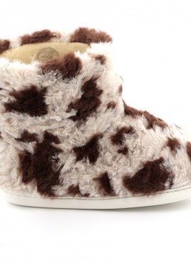 Γυναικεία Παντόφλα Parex Χρώματος Μπεζ Animal 10130024.E