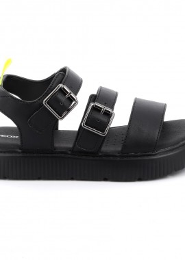 Παιδικό Πέδιλο για Κορίτσι Geox Χρώματος Μαύρο J55DBG 000BC C9999