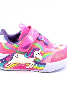 Παιδικό Αθλητικό Παπούτσι για Κορίτσι Skechers Unicorn Chaser με Φωτάκια Χρώματος Πολύχρωμο 302298N-PKMT