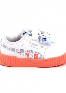 PUMA - Παιδικό Αθλητικό Παπούτσι για Κορίτσι Puma Carina HK&FR V Inf Χρώματος Λευκό 401421-01