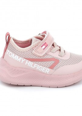 Παιδικό Αθλητικό Παπούτσι για Κορίτσι Tommy Hilfiger Low Cut Lace-up Χρώματος Ροζ T1A9-33990-1843302