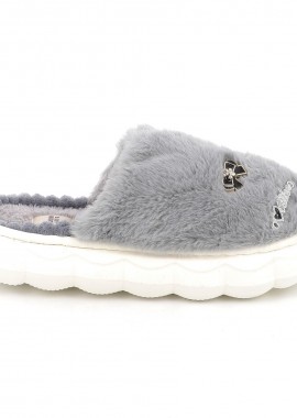 Γυναικεία Παντόφλα B-Soft Ανατομική Χρώματος Γκρι 25246.GR