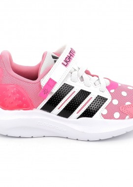 Παιδικό Αθλητικό Παπούτσι για Κορίτσι Adidas Lightorama Rnr Minnie El C με On-Off Φωτάκια Χρώματος Ροζ JR2305