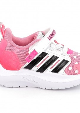 Παιδικό Αθλητικό Παπούτσι για Κορίτσι Adidas Lightorama Rnr Minnie El με On-Off Φωτάκια Χρώματος Ροζ HQ9193