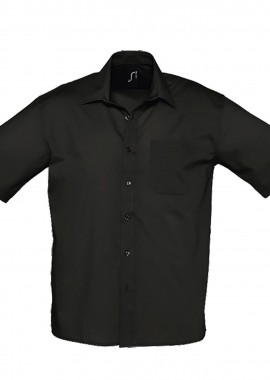 Πουκάμισο Ανδρικό Κοντομάνικο 16050 SOL'S Bristol Black