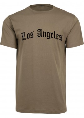 Mister Tee - Los Angeles Wording Tee Mister Tee MT2505-00176 olive