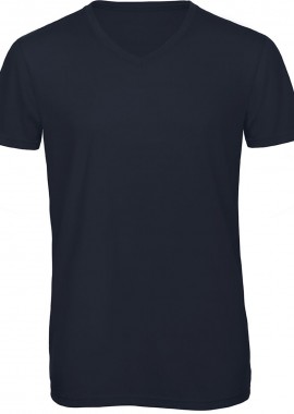 B & C - Ανδρικό T-Shirt V-Neck TM057 B & C Triblend Navy