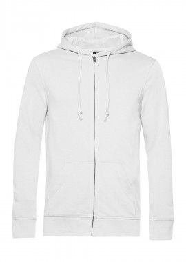 B & C - Φούτερ με Κουκούλα και Φερμουάρ WU35B B & C Inspire Organic White