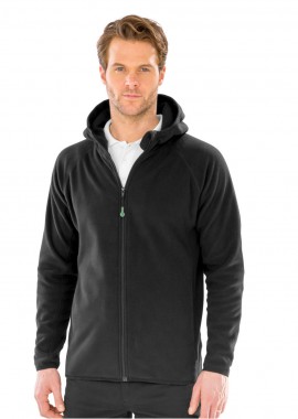 Ανδρική Μπλούζα Microfleece με Κουκούλα R906X Result Recycled Microfleece Hooded Top Black