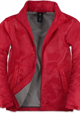 Ανδρικό Μπουφάν JM825 B&C Multi-Active Red/Warm Grey