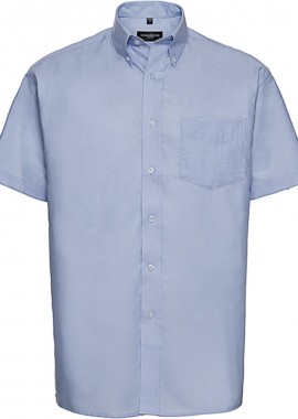 Κοντομάνικο Πουκάμισο R-933M Russell Oxford White Oxford Blue