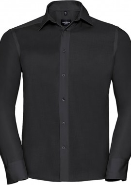 Ανδρικό Μακρυμάνικο Πουκάμισο Non-iron R-958M-0 Russell Black