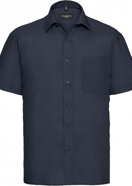 Ανδρικό Κοντομάνικο Πουκάμισο R-935M-0 Russell Poplin Classic Fit French Navy