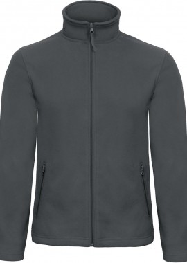 B & C - Ζακέτα Micro Fleece ID.501 B & C Full Zip Dark Grey