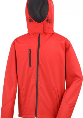 Result - Μπουφάν Softshell με κουκούλα R230M Result TX Performance Red/Black