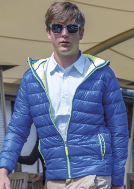 Result - Μπουφάν με Κουκούλα Snow Bird R194M Result Ocean Blue/Lime Punch