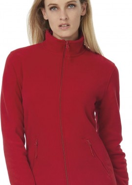 Γυναικεία Ζακέτα Micro Fleece ID.501 B & C Full Zip Red