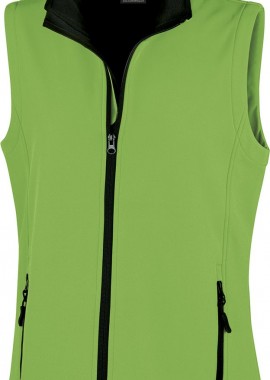 Result - Γυναικείο Αμάνικο Μπουφάν Softshell R232F Result Core Vivid Green/Black