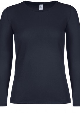 B & C - Γυναικείο Μακρυμάνικο T-Shirt TW06T B & C Navy
