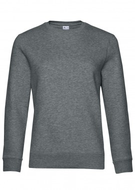 B & C - Γυναικείο Φούτερ WW01Q B & C Queen Crewneck Heather Mid Grey