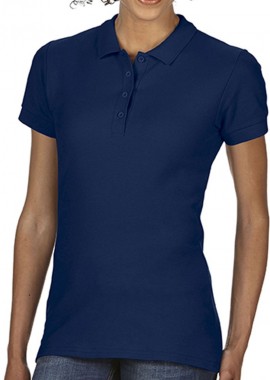 Γυναικεία Μπλούζα Polo 64800L Gildan Softstyle Double Pique Navy