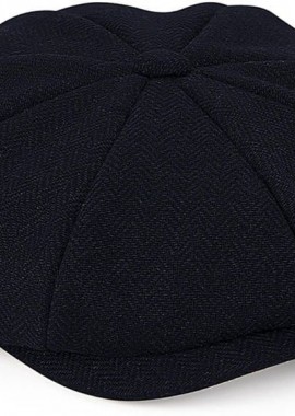 Τραγιάσκα B628 Beechfield Heritage Bakerboy Navy Herringbone