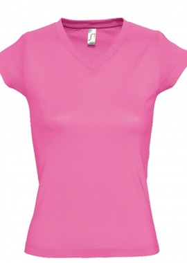 SOLS - Γυναικείο T-shirt με Λαιμόκοψη V 11388 SOL'S Moon Orchid Pink