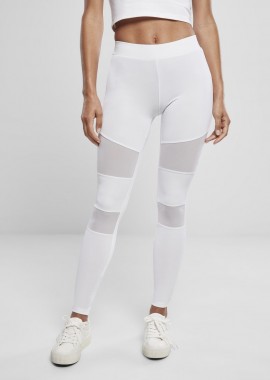 Ladies Tech Mesh Leggings Urban Classics TB1174 White