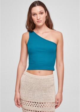 Urban Classics - Γυναικεία Μπλούζα Cropped Asymmetric TB2609 Urban Classics watergreen