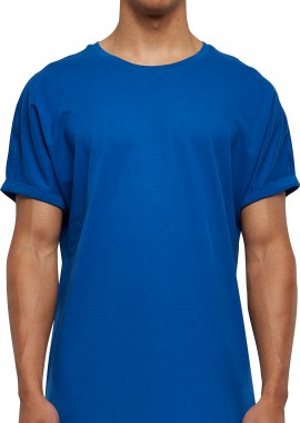 T-Shirt Long Shaped Turnup TB1561 Urban Classics Μπλε
