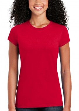 Gildan - Γυναικείο T-Shirt 64000L Gildan Fitted Ring Spun Red