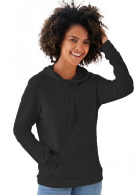 Γυναικείο Φούτερ French Terry WW04W B & C Black Pure