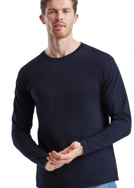 Μακρυμάνικο T-Shirt 61-360-0 Fruit of the Loom Iconic 195 Ringspun Premium Deep Navy