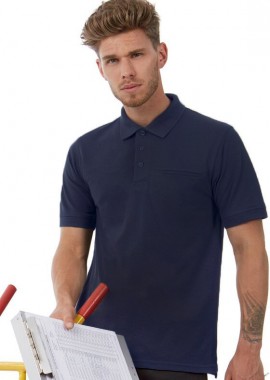 Ανδρική Μπλούζα Polo Workwear PUC11 B & C με Τσέπη Navy