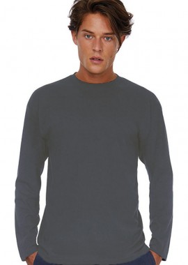 B & C - Μακρυμάνικο T-Shirt E150 LSL TU05T B & C Dark Grey